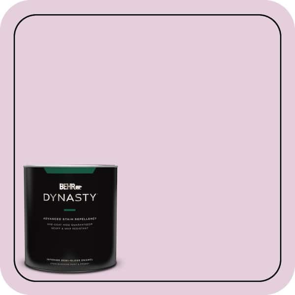 BEHR DYNASTY 1 qt. #680C-3 Rose Glow Semi-Gloss Enamel Interior Stain-Blocking Paint & Primer