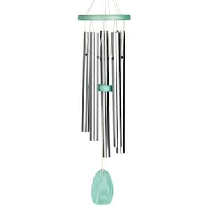Signature Collection, Woodstock Beachcomber Chime, 24 in. Silver Wind Chime