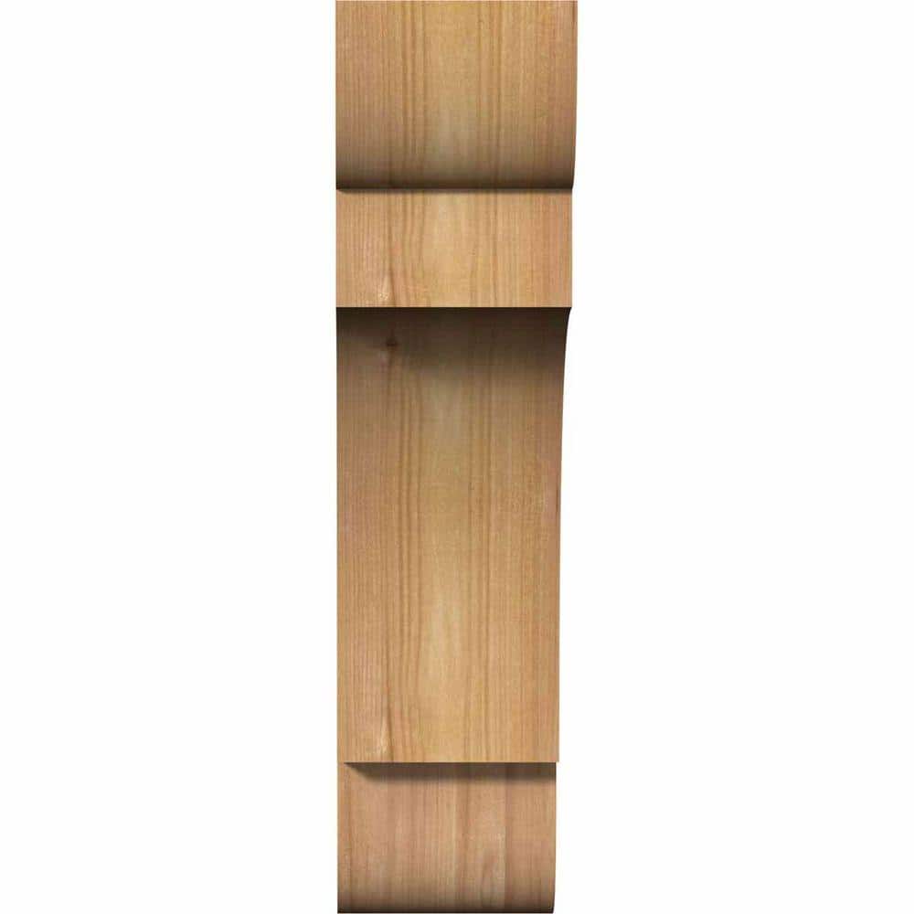 Western Red Cedar Rough Sawn Corbel 4"W x 8"D x 16"H