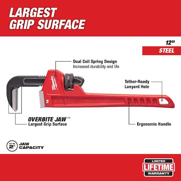 12 in. Steel Pipe Wrench