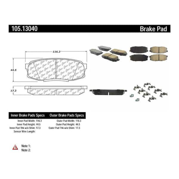 Centric Parts Disc Brake Pad Set