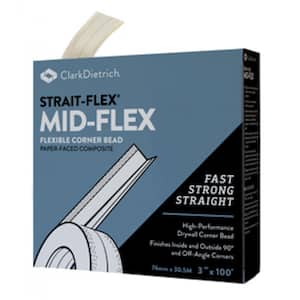3 in. x 100 ft. Mid-Flex Flexible Paper Corner Bead (Case of 10)