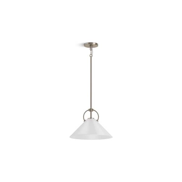 KOHLER Kernen By Studio McGee 1-Light Brushed Nickel Pendant Light