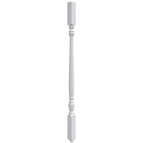 EVERMARK Stair Parts 42 in. x 1-3/4 in. 5105 Primed Square Top Wood Baluster for Stair Remodel