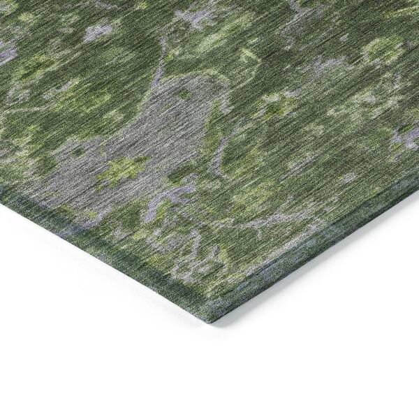 Chantille Machine Washable Indoor/Outdoor Abstract ACN2322 Olive 10 ft. x 14 ft. Area Rug
