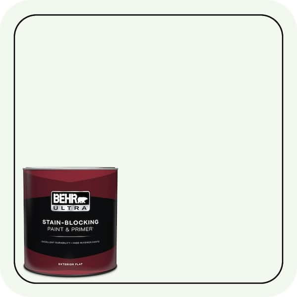 BEHR ULTRA 1 qt. #GR-W05 Unwind Flat Exterior Paint & Primer