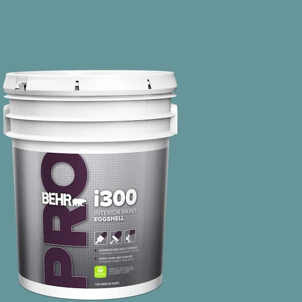 BEHR PRO 5 gal. #MQ6-33 Vintage Teal Eggshell Interior Paint