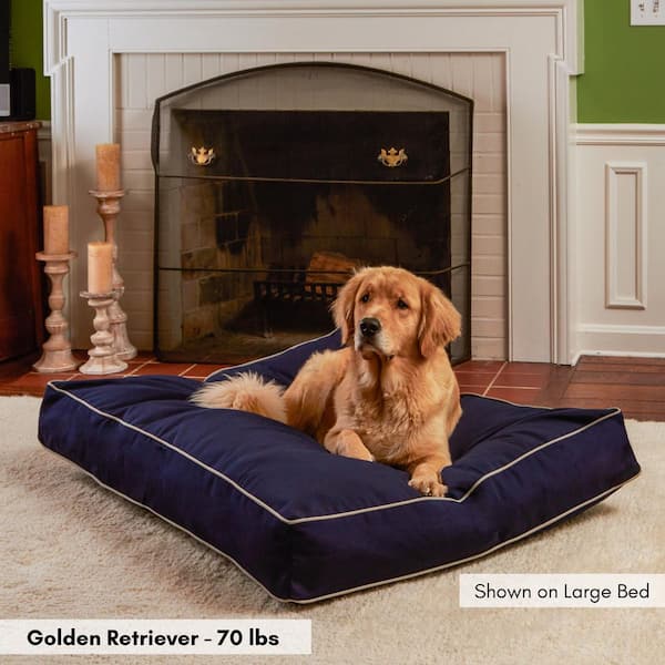 Happy Hounds Casey Large Rectangle Indoor/Outdoor Navy Dog Bed