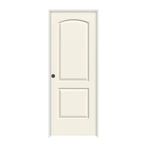 36 in. x 80 in. Continental Vanilla Painted Right-Hand Smooth Molded Composite Single Prehung Interior Door