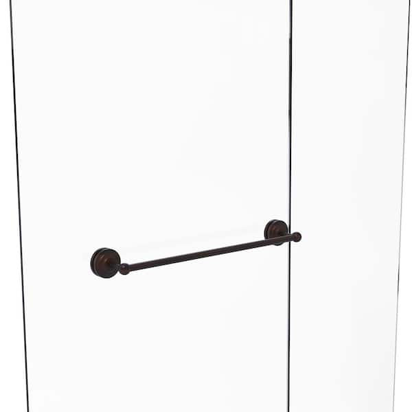 Allied Brass Que New 24 in. Over-the-door Shower Door Towel Bar in Venetian Bronze