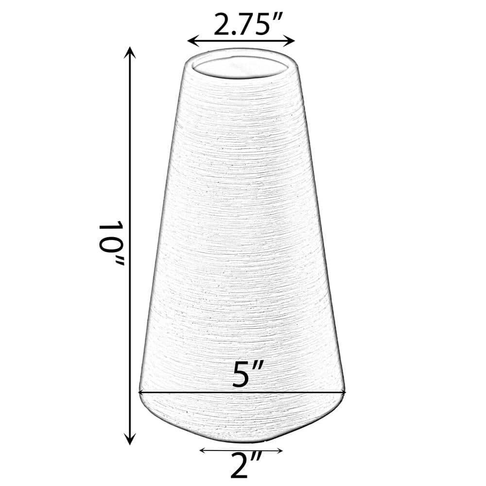 Elegant Pink Ceramic Cone Centerpiece Vase 12"