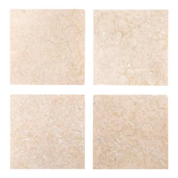 Jeffrey Court Creama 6 in. x 6 in. Honed Marble Floor/Wall Tile