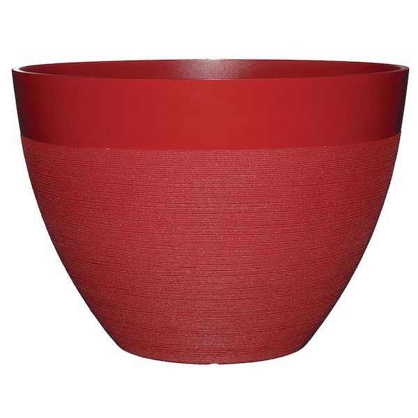 Unbranded Decatur 22 in. American Red Resin Planter