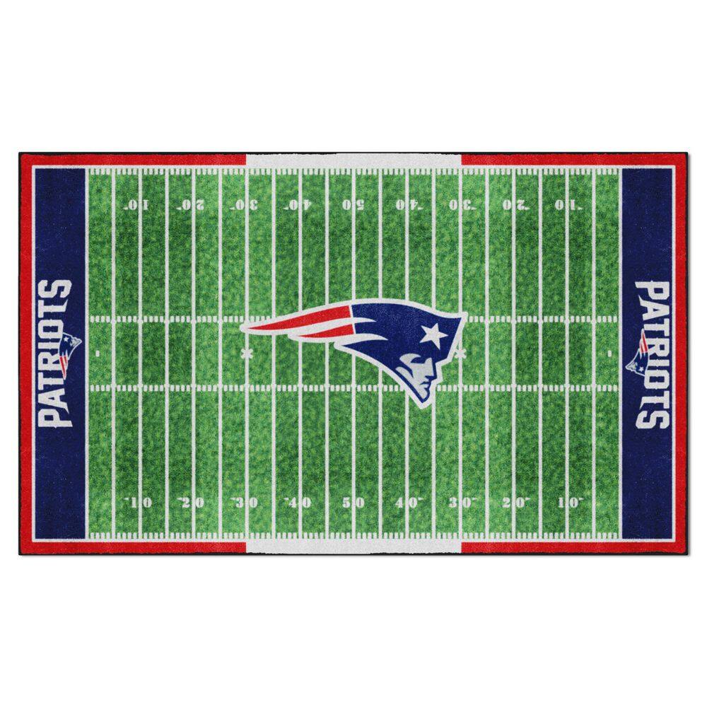 New England Patriots 6X Super Bowl Champions Ball Shaped Area Rugs