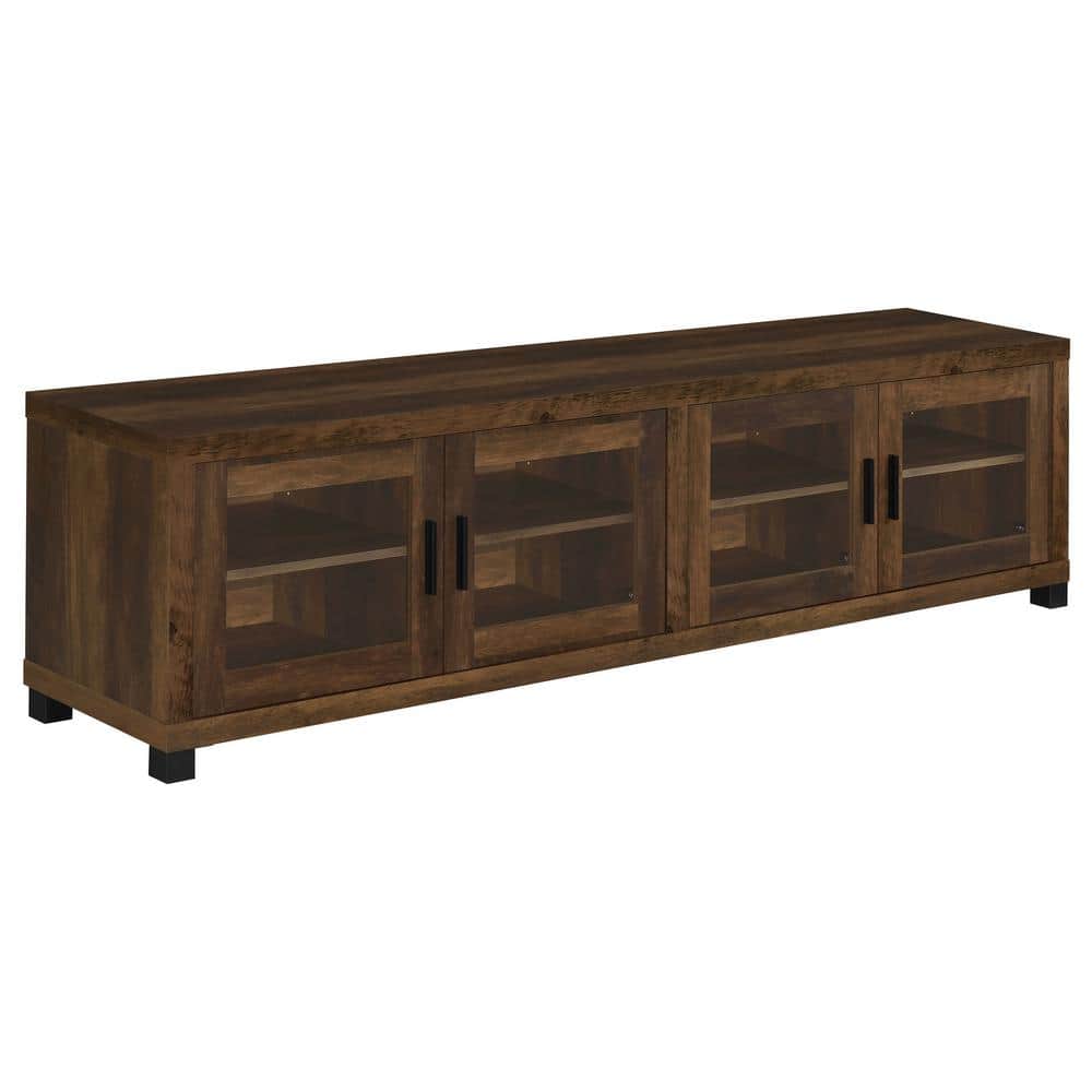 Coaster Sachin Dark Pine Rectangular TV Stand Fits TV's up to 85
