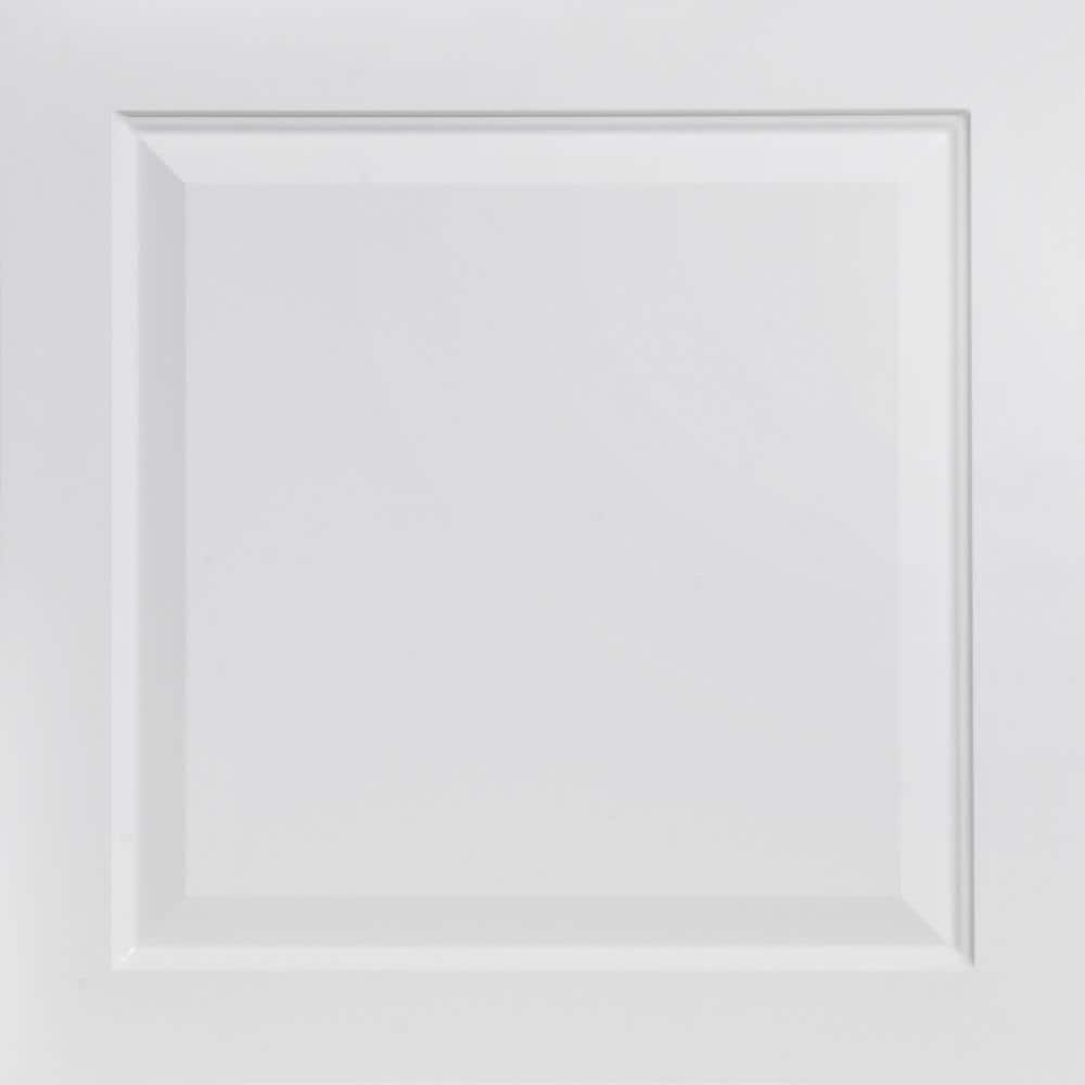 Raised Panel White Matte 2 ft. x 2 ft. PVC Lay-in Faux Tin Ceiling Tile (200 sq. ft./case) price history on PriceWatchPro