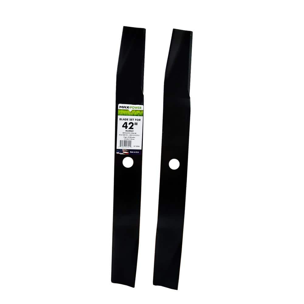 2 Blade Set for Many 42 in. Cut Murray Mowers Replaces OEM #'s 095101E701,92418 and 92418E701 price history on PriceWatchPro