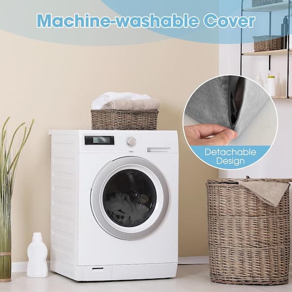 7-Pieces Body Bed Wedge Pillow Set Adjustable Back Neck Leg Support Memory Foam Grey