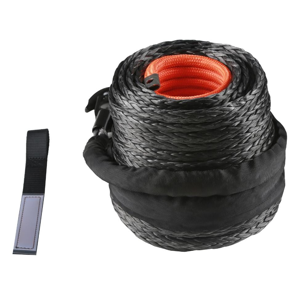 "3/8""×100FT Synthetic Winch Rope 26500lbs, with Sleeve Hook Strap for SUV Truck Off-Road" price history on PriceWatchPro