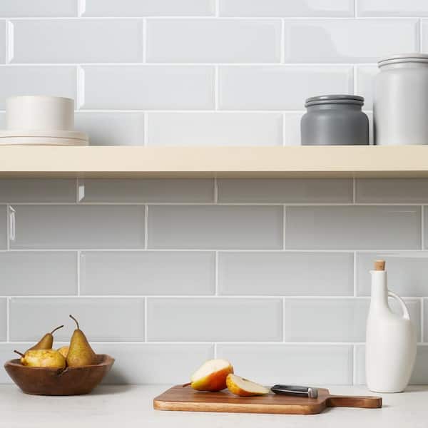 Ivy Hill Tile Danvers Ice White 3.93 in. x 11.81 in. Polished