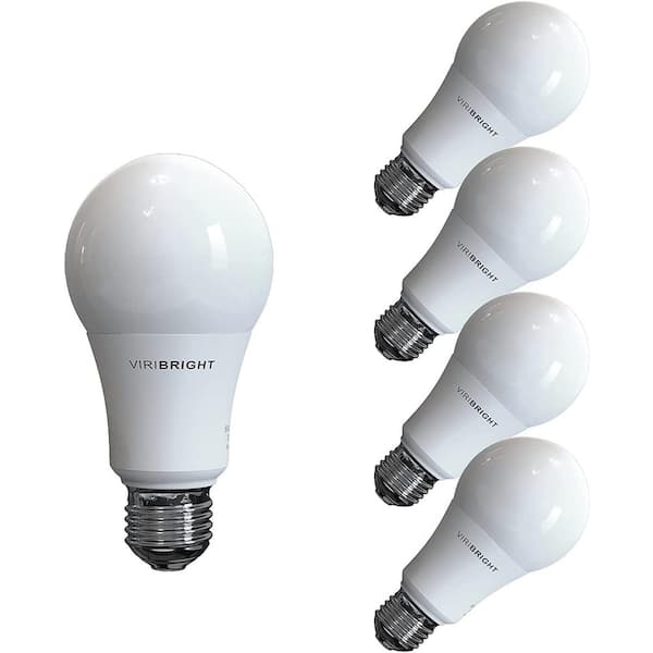 60-Watt Equivalent (2700K) A19 E26 Base LED Light Bulbs in Warm White (4-Pack) 750338-4SC - The Home Depot