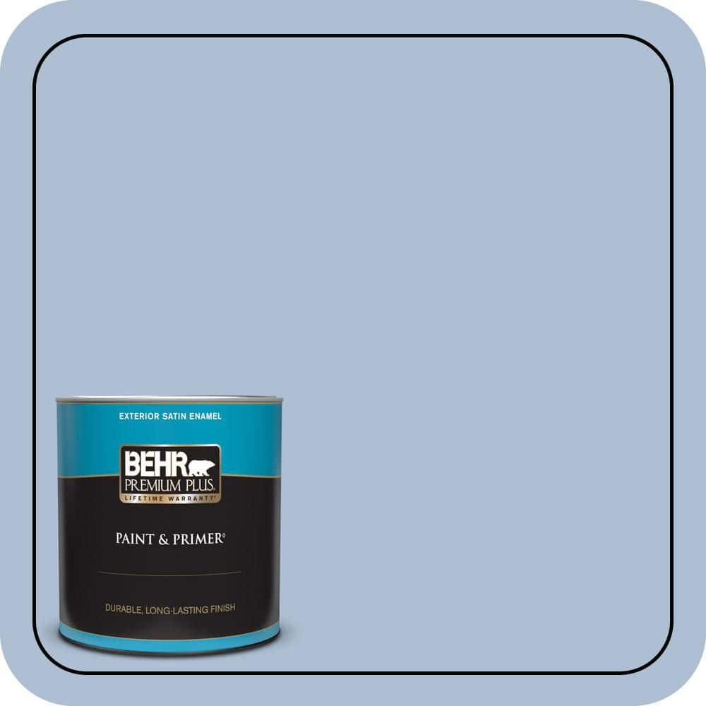 1 qt. #580E-3 Sweet Blue Satin Enamel Exterior Paint & Primer price history on PriceWatchPro