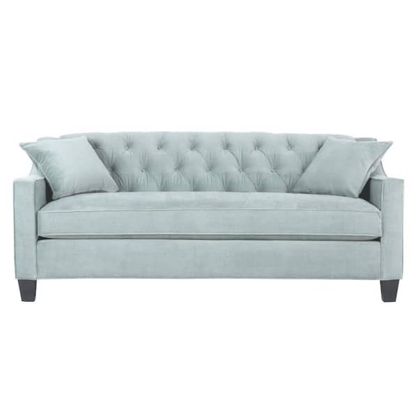 Home Decorators Collection Riemann 81.5 in. Blue Polyester Sofa