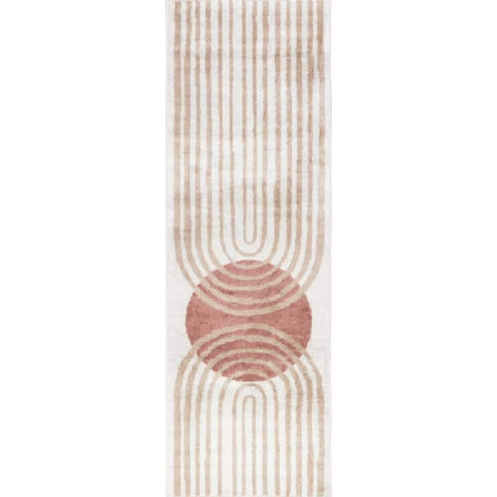 Shandra Abstract Sky Area Rug Blush 2 ft. 6 in. x 10 ft. Runner Rug price history on PriceWatchPro