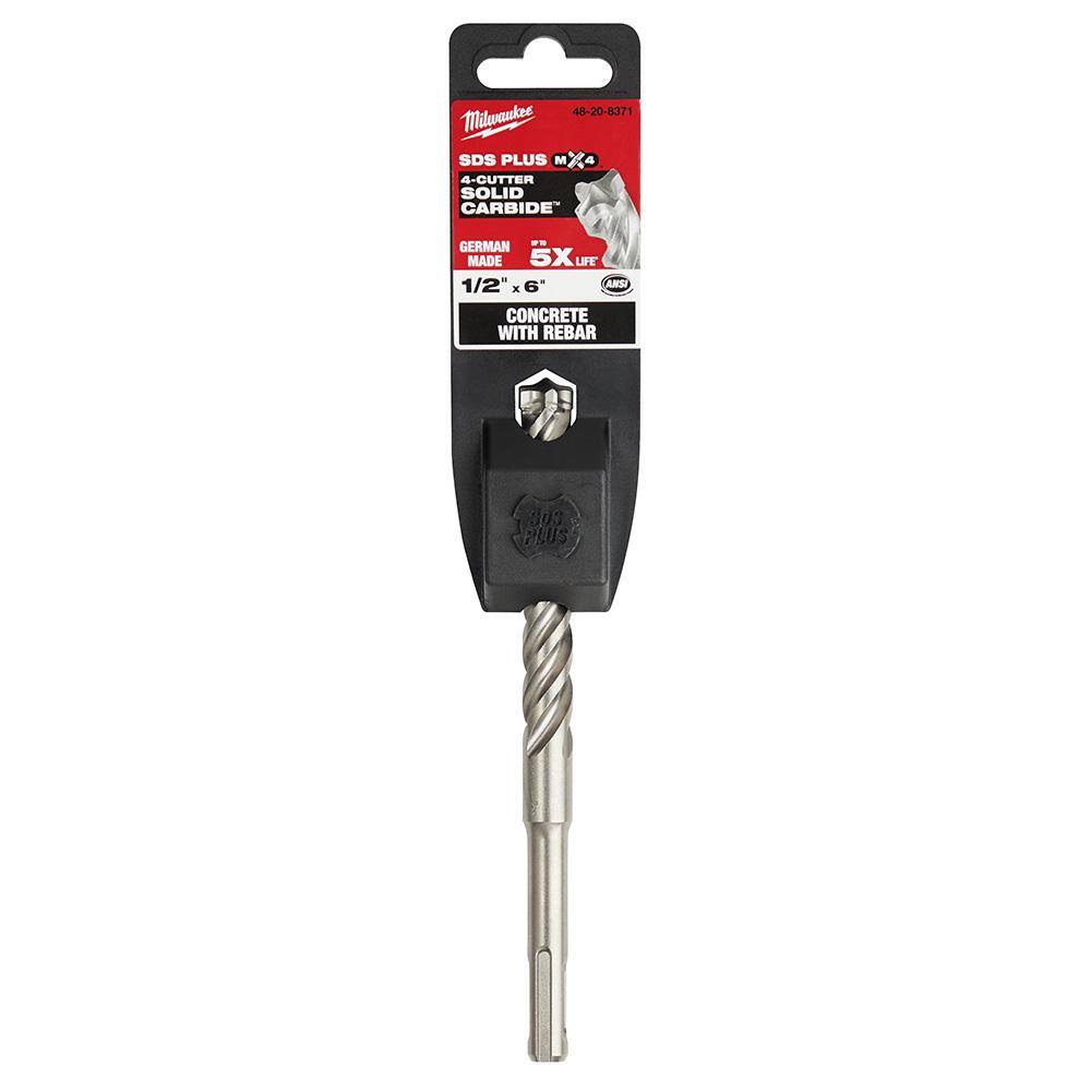 Details about   Rotary Hammer Drill Bit 1/4"x4" SDS Plus Carbide Tipped Concrete Masonry 2pk 