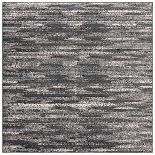 Jasper 12 ft. x 12 ft. Cinder Gray/Earth Tone Abstract Area Rug