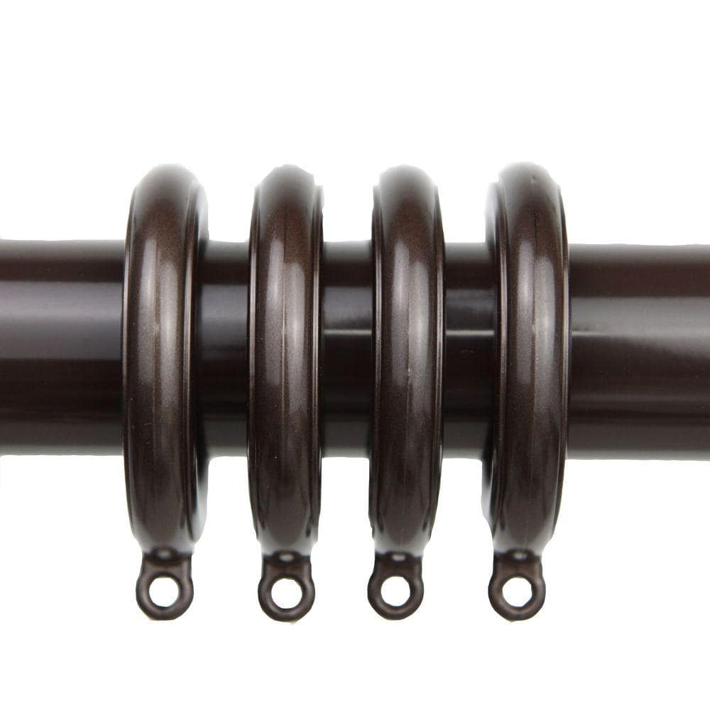 Home Decorators Collection Oil-Rubbed Bronze Steel Curtain Rings with Clips  (Set of 7) DHU-ORB888002 - The Home Depot