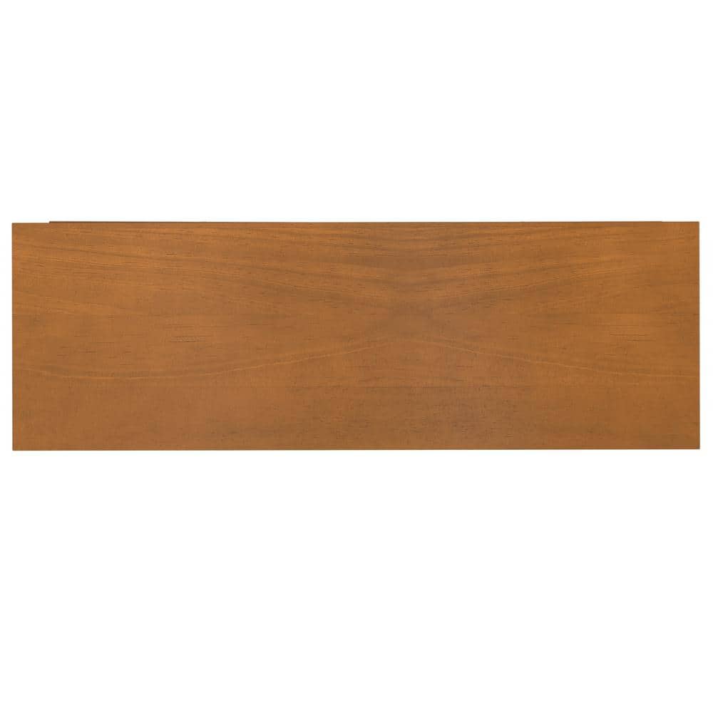 Light Golden Brown Solid Wood 36" Freestanding Storage Cabinet