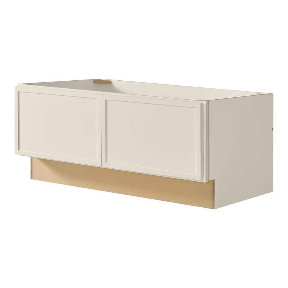 Leyton 36 in. W x 24 in. D x 16.5 in H Ready To Assemble Plywood Slim Shaker Bench Base Kitchen Cabinet in Antique White price history on PriceWatchPro