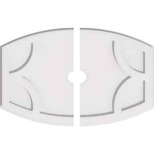 24 in. W x 16 in. H x 2 in. ID x 1 in. P Kailey Architectural Grade PVC Contemporary Ceiling Medallion (2-Piece)