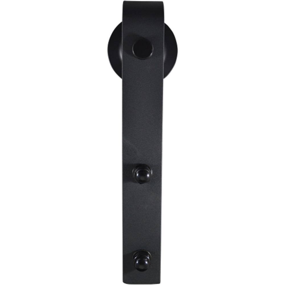 Primed Black Solid Core Bi-Parting Barn Door Kit