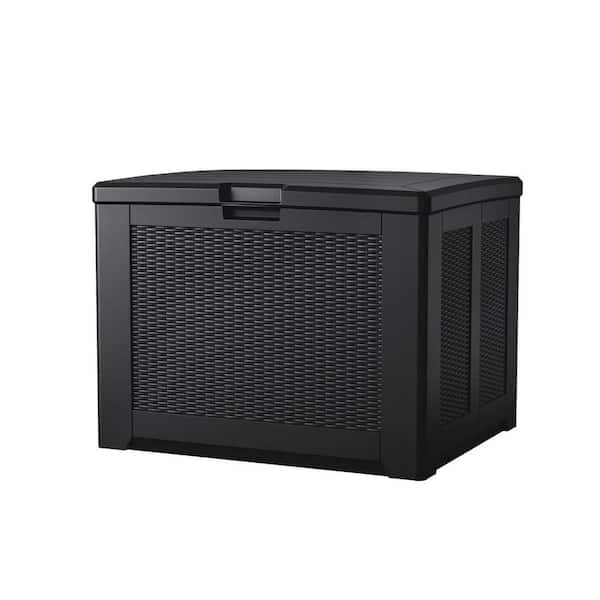 Unbranded 74 Gal. Black Resin Deck Box