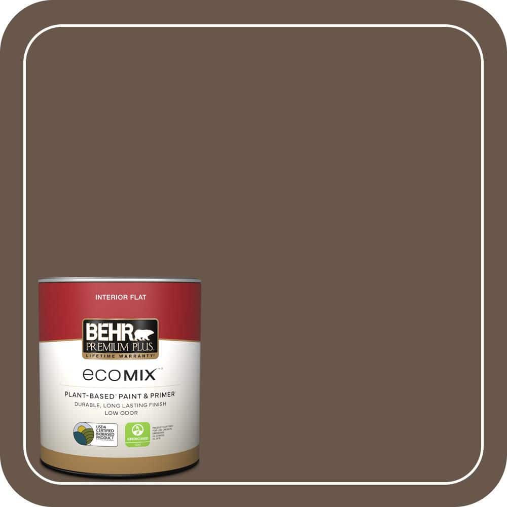1 qt. #PPU5-18 Chocolate Swirl Flat EcoMix Plant-Based Interior Paint & Primer price history on PriceWatchPro