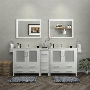 Vanity Art 48 in. W x 18 in. D x 36 in. H Bathroom Vanity in Espresso ...