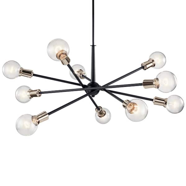 Kichler Armstrong 10-Light Mid-century Chandelier