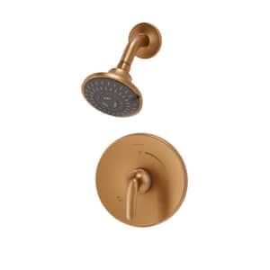 Elm 1-Handle Shower Faucet Trim Kit in Brushed Bronze (Valve Not Included)