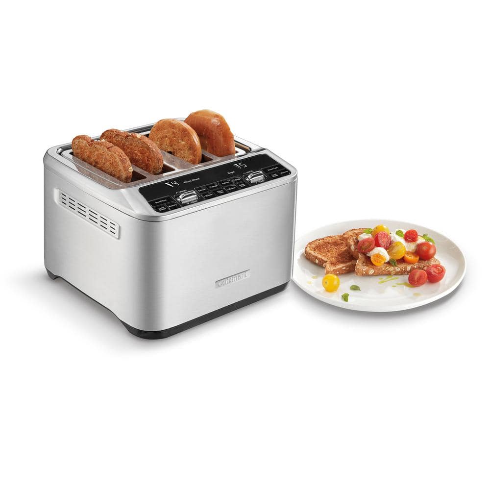 Stainless Steel Digital 4-Slice Wide Slot Toaster