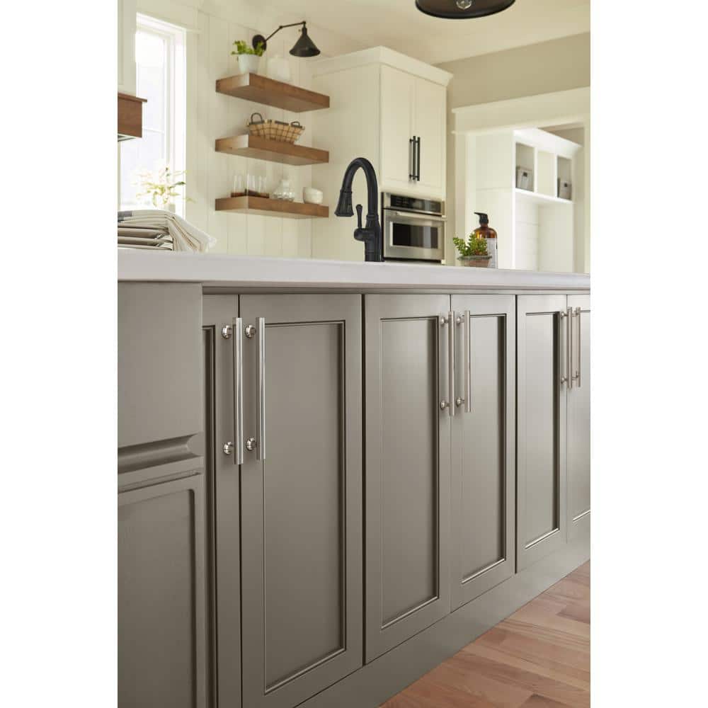 Polished Nickel 8-13/16 Inch Modern Cabinet Pull