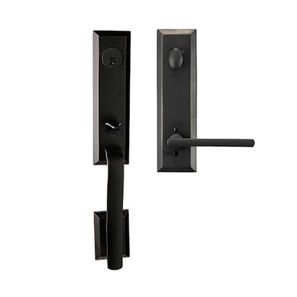 DELANEY HARDWARE Bravura 971 Austin Handleset with Left Handed Lever in Oil Rubbed Bronze
