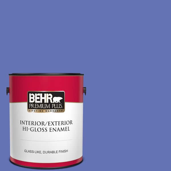 BEHR PREMIUM PLUS 1 gal. #P540-6 Wild Pansy Hi-Gloss Enamel Interior/Exterior Paint