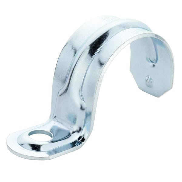 Commercial Electric 1-1/2 in. Electrical Metallic Tubing (EMT) One-Hole Strap (2-Pack)