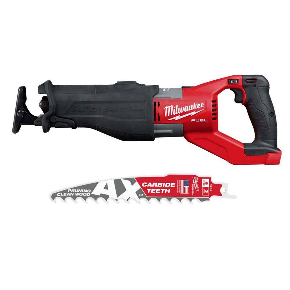 M18 FUEL 18V Lithium-Ion Brushless Cordless Super SAWZALL Orbital Reciprocating Saw (Tool-Only) w/ Sawzall Blade price history on PriceWatchPro