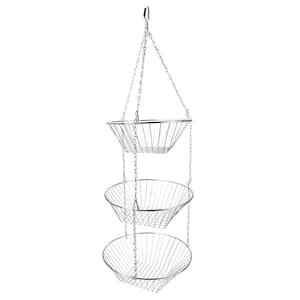 Costway 3-Tier Wire Fruit Basket Stand Kitchen Snack Vegetable Storage  Organizer KC53790 - The Home Depot