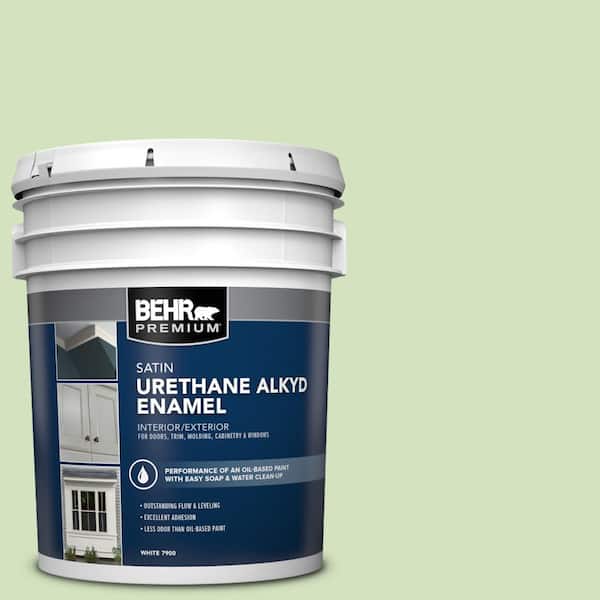 BEHR PREMIUM 5 gal. #P380-3 Irish Folklore Urethane Alkyd Satin Enamel Interior/Exterior Paint