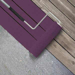 1 gal. #S-G-680 Raspberry Mousse Textured Low-Lustre Enamel Interior/Exterior Porch and Patio Anti-Slip Floor Paint