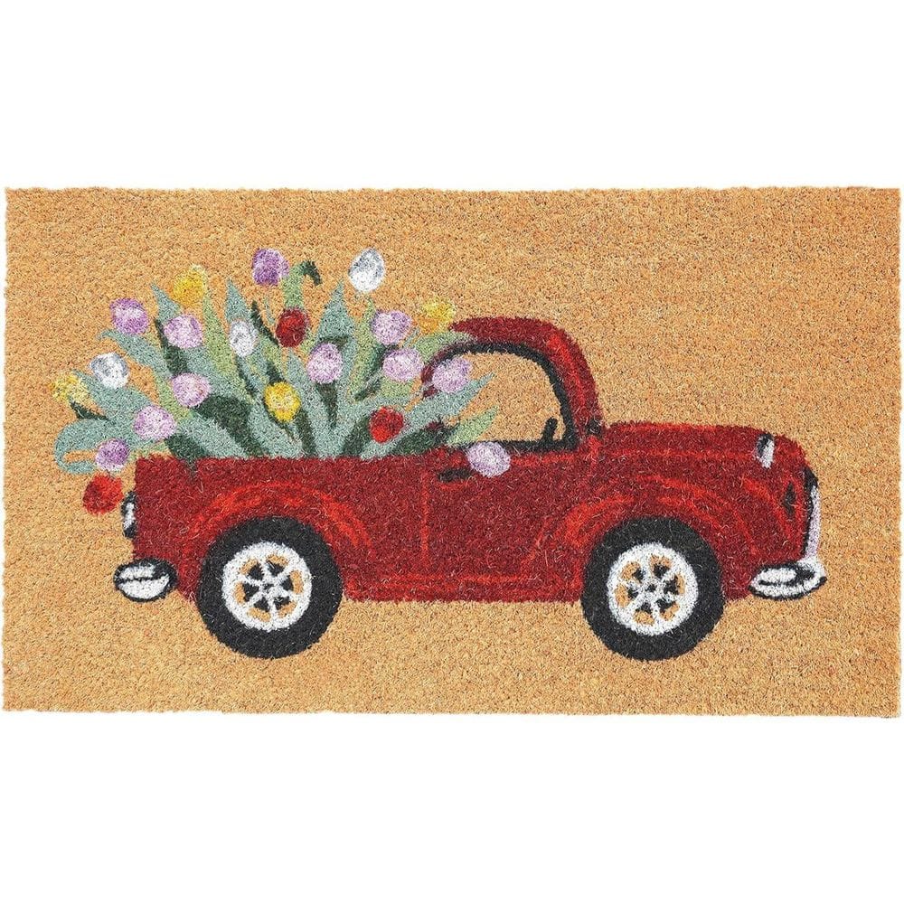 Multi-Colored 29 in. x 17 in. Coir Outdoor Door Mat price history on PriceWatchPro